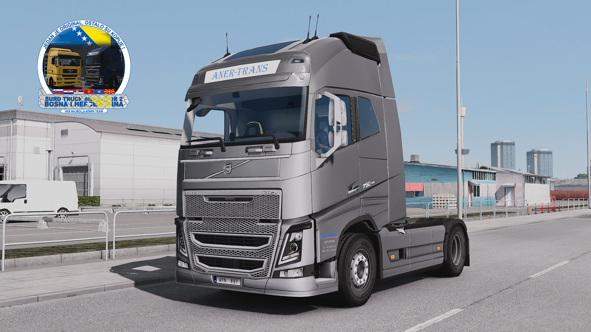 Volvo FH 2012, 2013 Aner Trans Skin Mod ETS2 Euro Truck