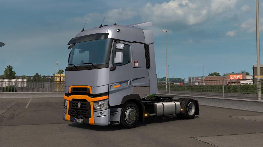 Low deck chassis addon for SCS Renault Range T v1.0 ETS2