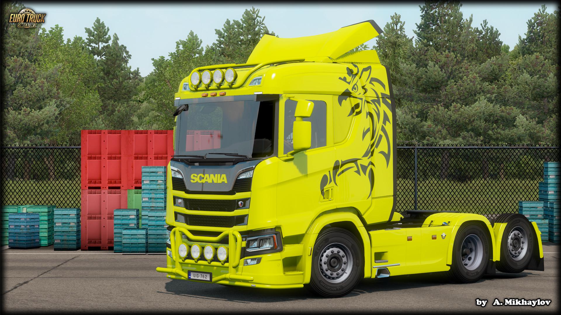 Scania S R Griffin Multicolor Mod Euro Truck Simulator Mod